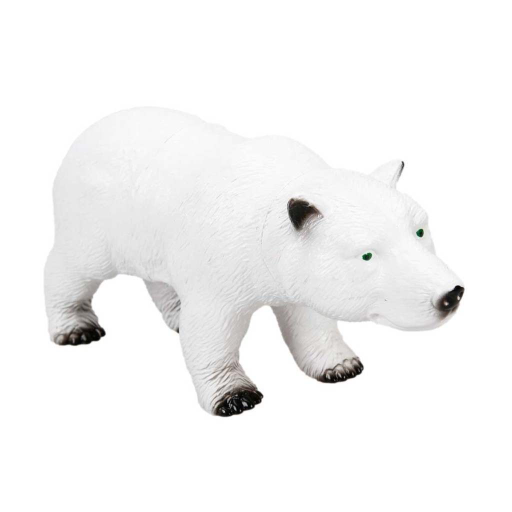 Yumuşak Soft Sesli Vahşi Hayvanlar Dünyası 27 cm - Kutup Ayısı