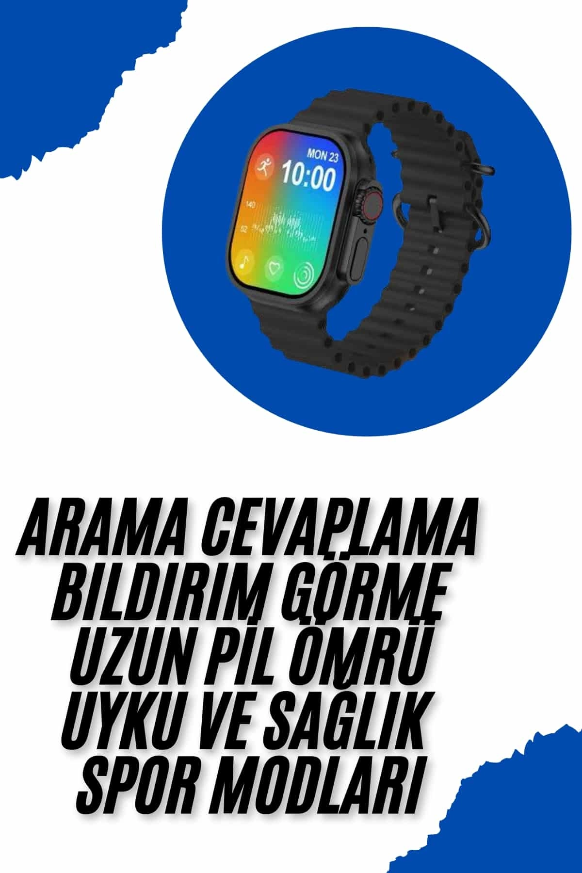 Ultra Yeni Nesil Akıllı Saat Kalp Atışı Adımsayar