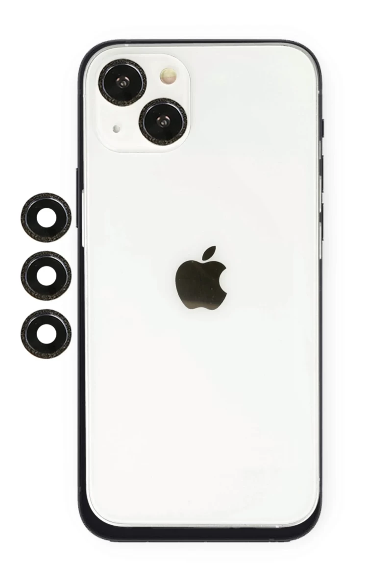 Apple iPhone 14 Uyumlu Shine Kamera Lens - Siyah