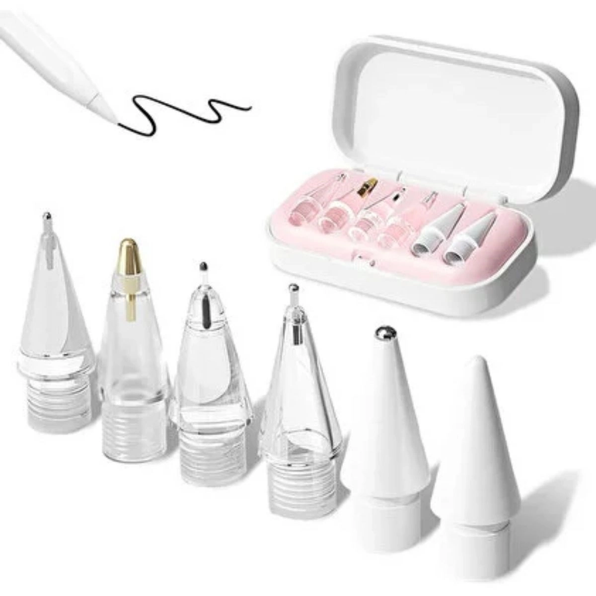 Farklı Uçlu 6 Adet Universal Dokunmatik Kalem Ucu Seti
