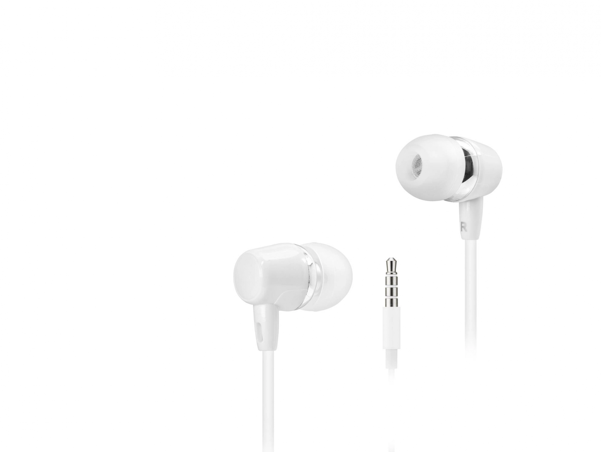 Mikrofonlu Kulak İçi Kulaklık 3.5 Mm Uyumlu Beyaz