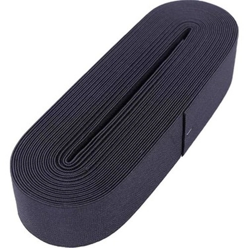 Geniş Yassı Paça Lastik 4 cm 10 Metre Siyah