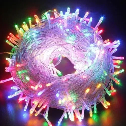 RGB Renkli 30 LED Pilli 5m Dekoratif