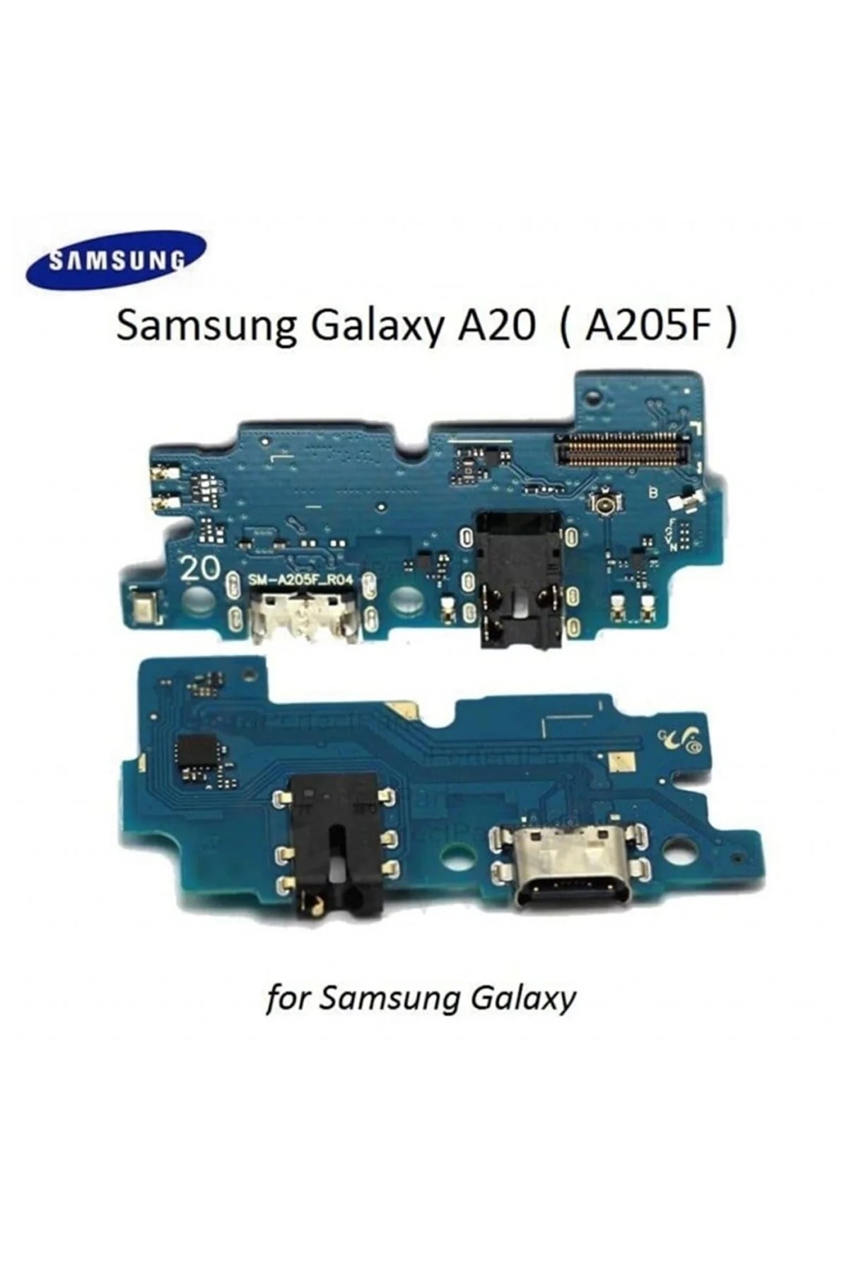 Galaxy A20 ( A205f ) Şarj Kulaklık Soket Mikrofon