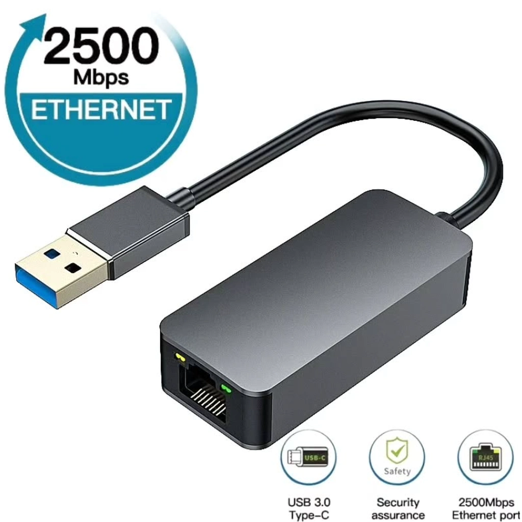 Kompakt 2.5G Ethernet Çevirici USB 3.2 Gen1