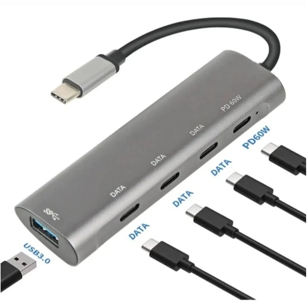 Kompakt 5 İn 1 Type-C Pd Hub ile Hızlı Veri Aktarımı
