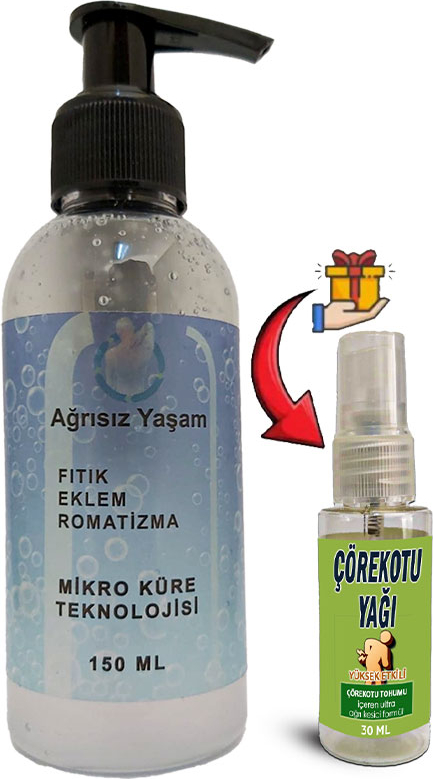 Ağrısız Yaşam Jeli Mikro Küre Teknolojisi 150 ml Ağrılarınıza Teskin Jeli + Çörek Otu Yağı
