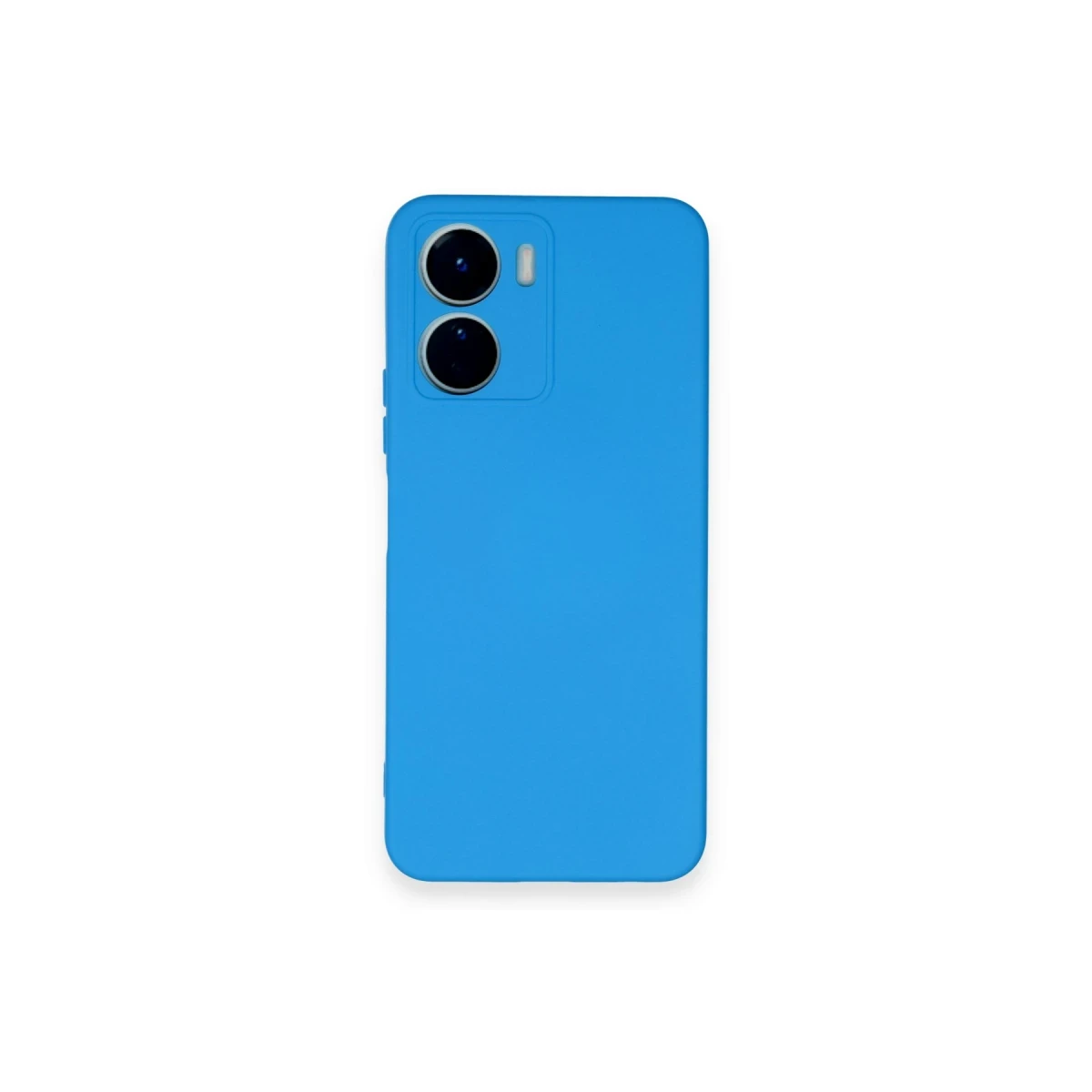 Vivo Y16 Kılıf Nano içi Kadife Silikon - Mavi