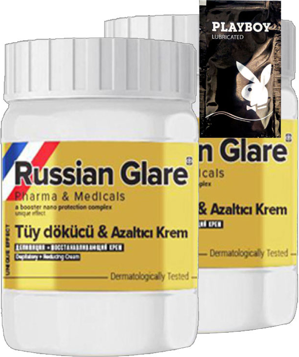 Rusian Glare Tüy Kremi22-2:0315 Nano 2 Adet X 50 Ml Rus Merhemi  + Yanında Jel 22-2:0316