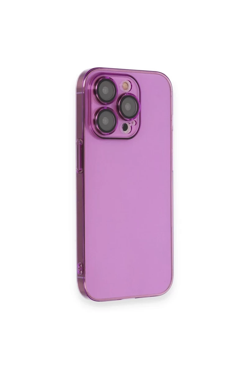 Apple iPhone 13 Pro Uyumlu Kılıf Armada Lensli Kapak - Mor