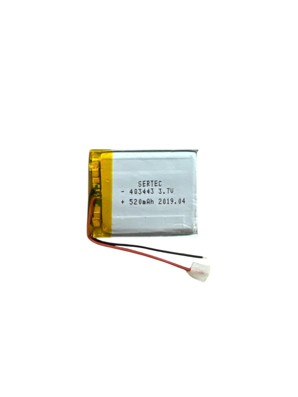 3.7V 520mAh Li-Polymer Pil 1.5A Kapasiteli