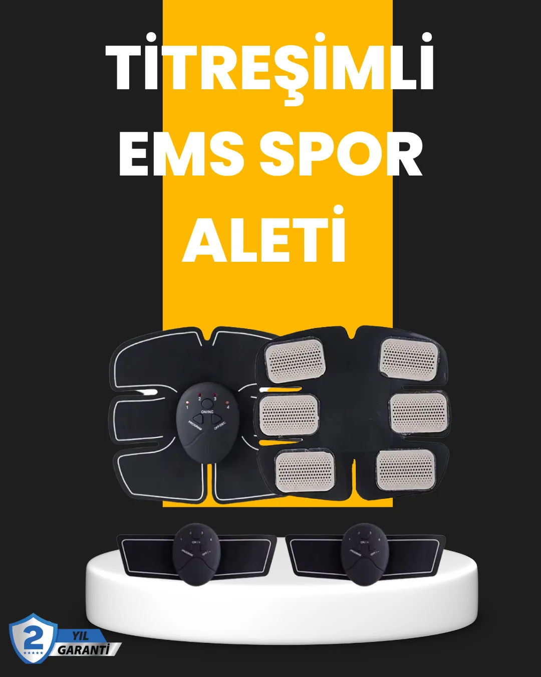 Titreşimli EMS Spor ve Fitness Cihazı Karın Kası Kol Bacak 2025 Model