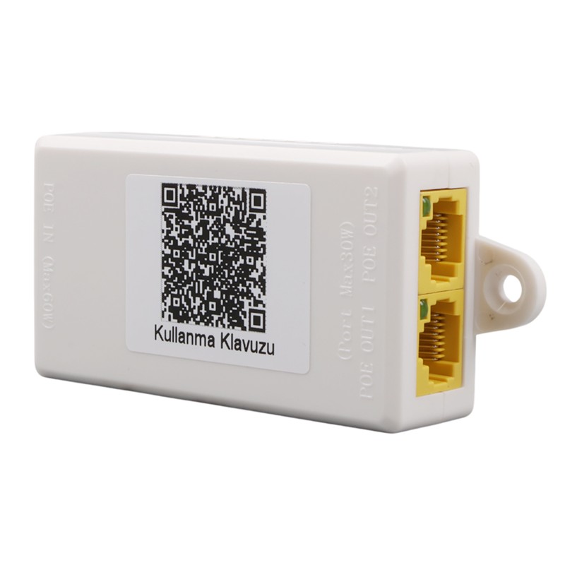 POE-RP12 1 PORT POE GİRİŞ BESLEME+ 2 PORT POE ÇIKIŞ 10/100 PLASTİK KASA POE REPEATER