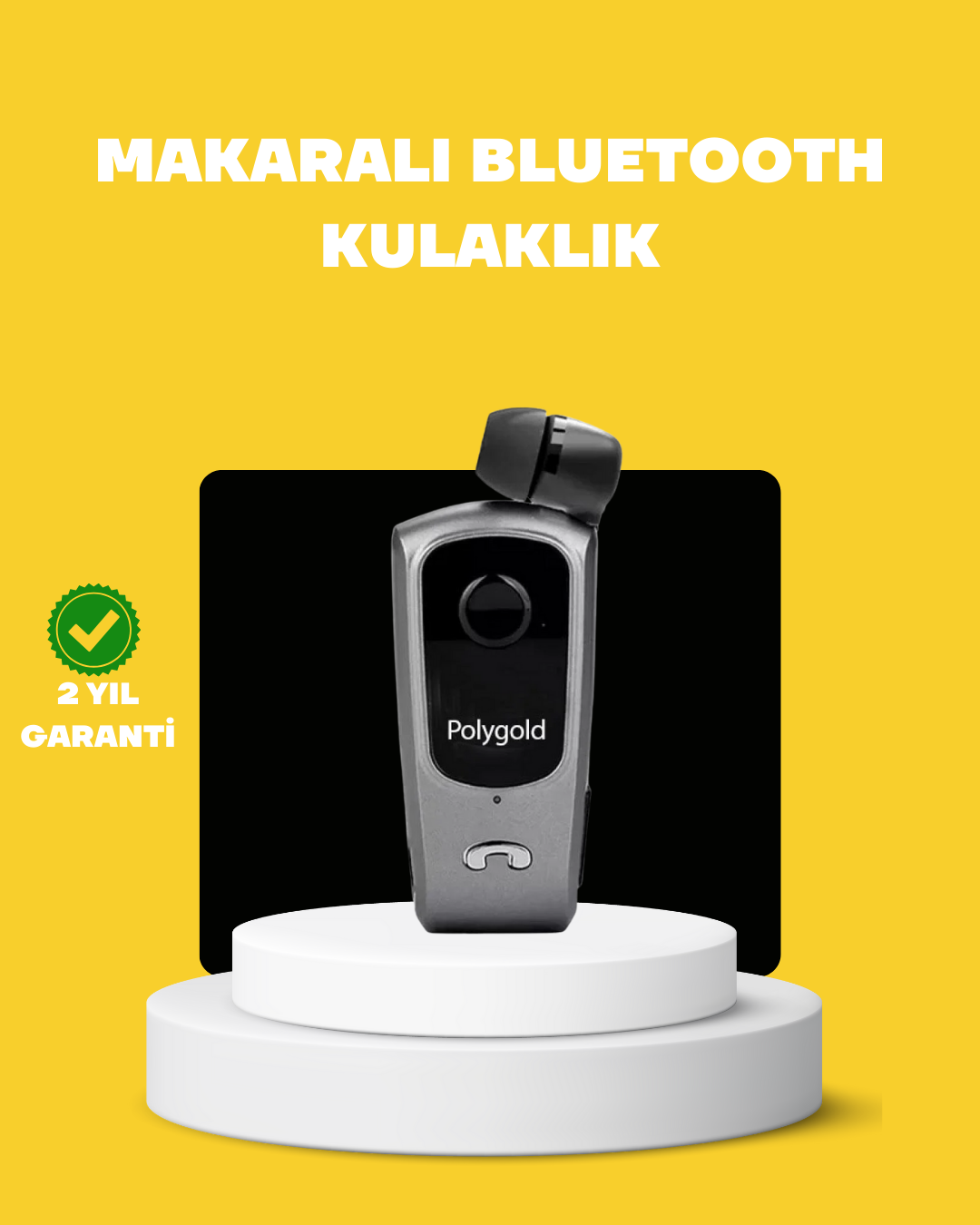 Geri Çekilebilir Kablolu Bluetooth İş Kulaklığı