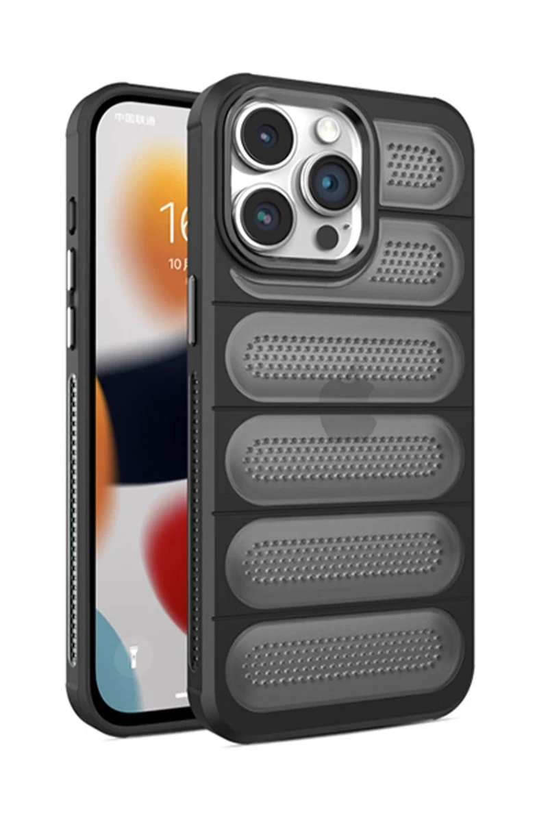 Apple iPhone 14 Pro Uyumlu Kılıf Airmax Silikon Kapak - Siyah