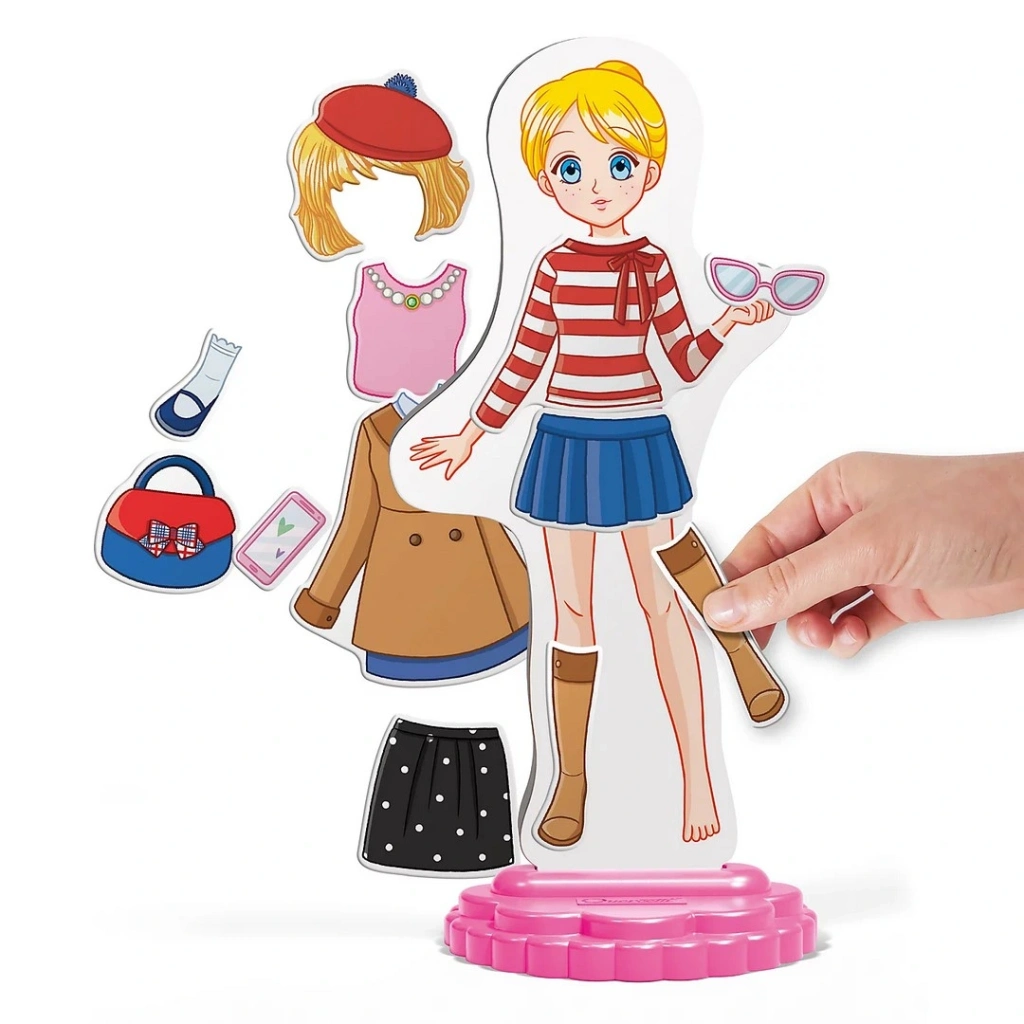 Eğlenceli Manyetik Moda Bebeği 1 Adet