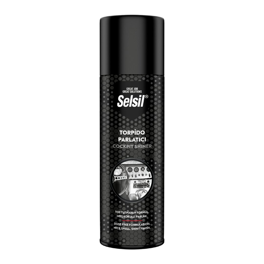 Selsil Oto - Araç Torpido Parlatıcı Sprey 200ML Hoş Kokulu - Parlak - Toz Tutmayan Formül