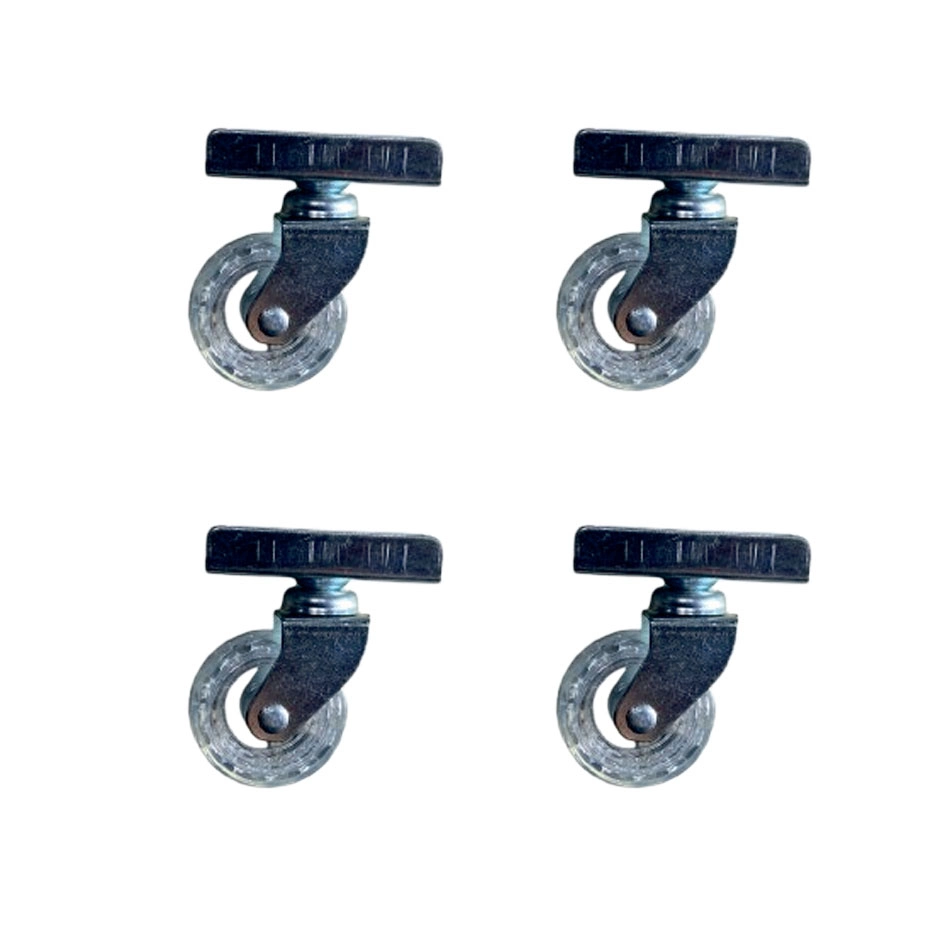 Şeffaf Bilyalı Teker 20x50 18MM 4 Adet