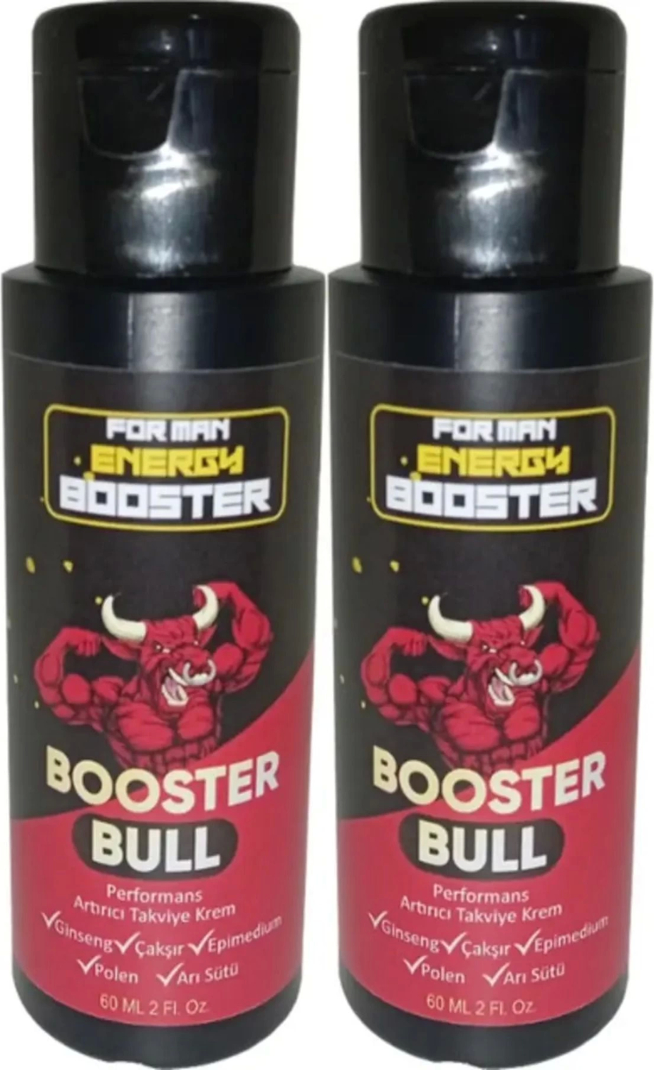 Booster Bull Bull Ginseng Çakşır  60   ml  Krem x 2 Adet