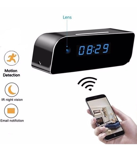 4K Wifi Gizli Kamera Bebek Bakıcı Kamera 1080p Masa Saati sesli kayıt