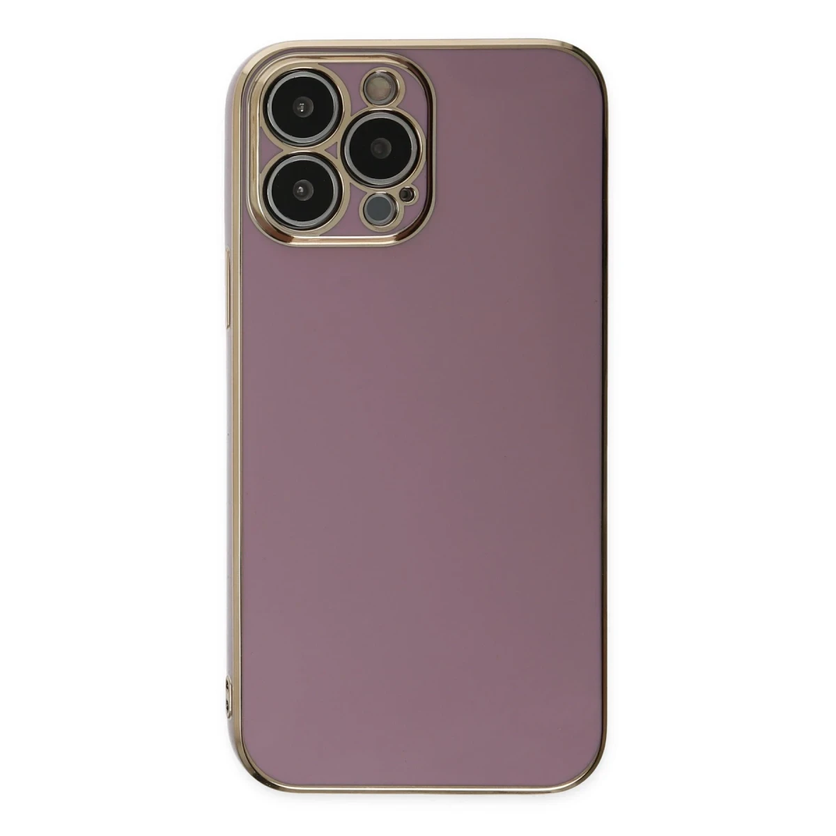 Apple iPhone 15 Pro Max Kılıf Volet Silikon - Mor