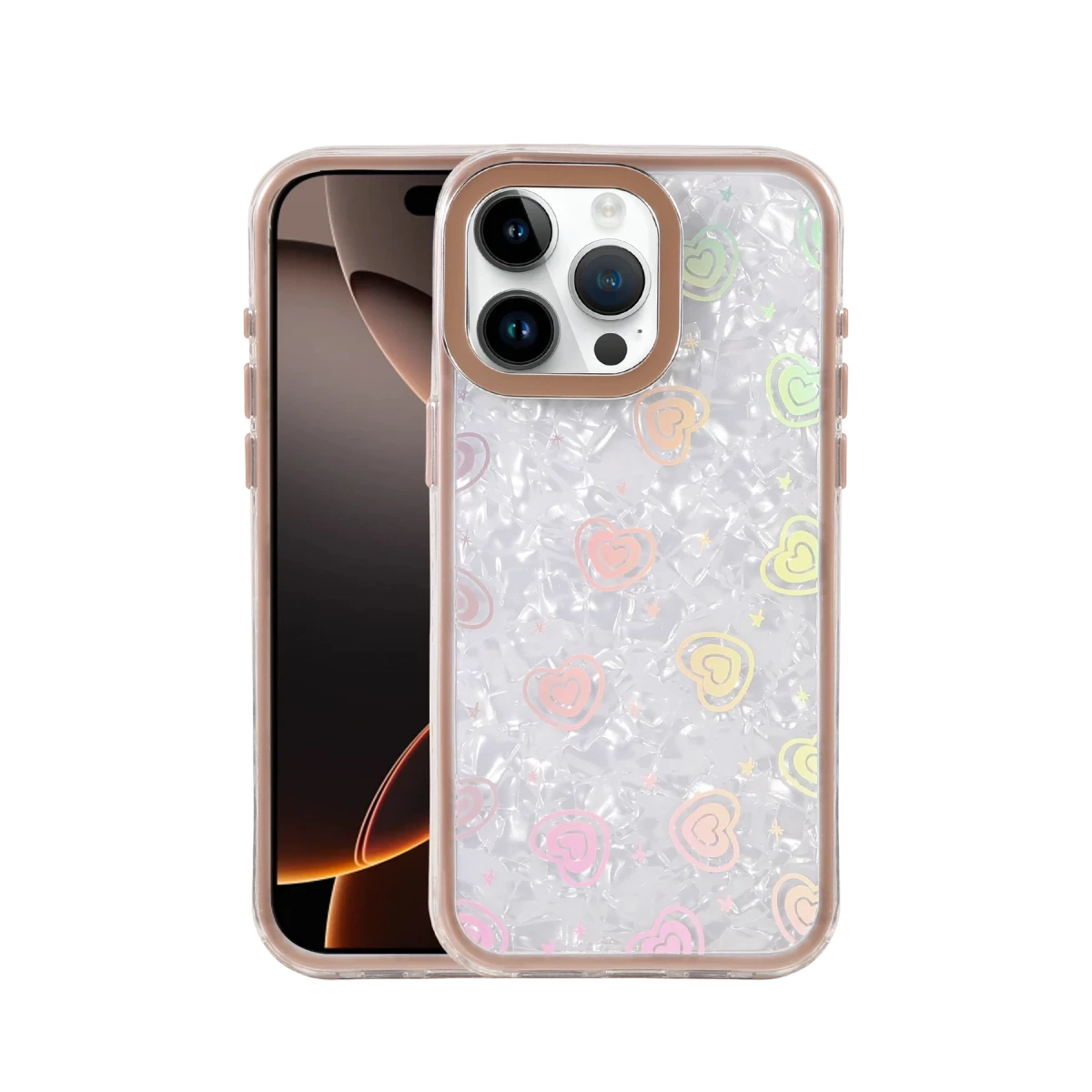 Apple iPhone 16 Pro Lumi Desenli Kapak - Çöl Titanyum