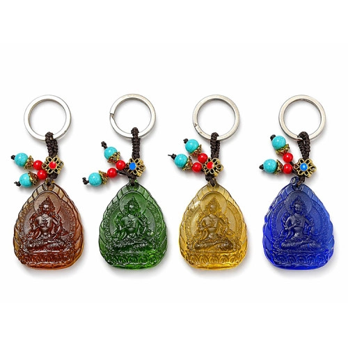 Şık Lake Cam Buda Anahtarlık 11 cm Günlük Kullanım