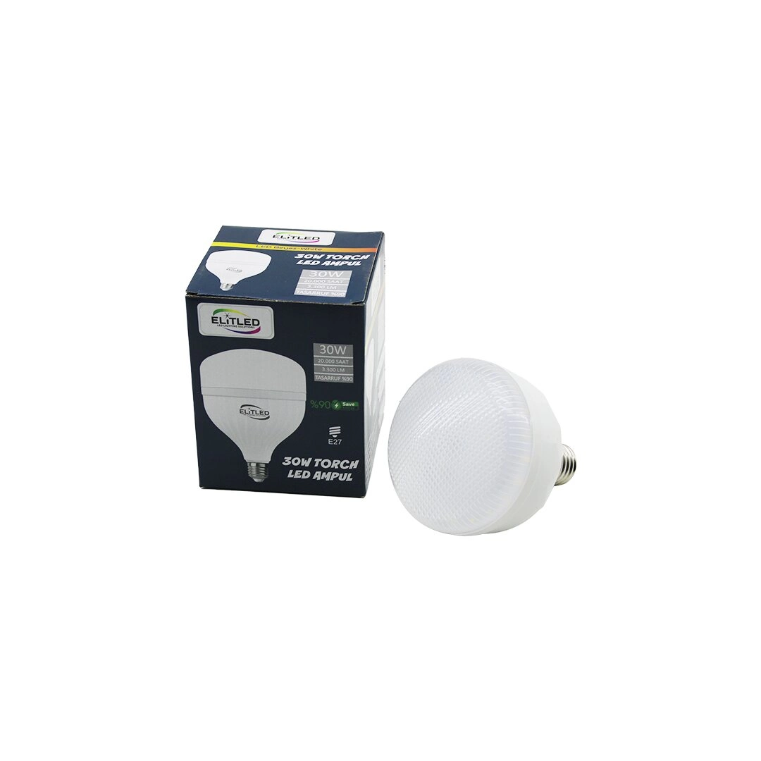 Yüksek Verimli Beyaz LED Ampul E27 30W 3300 Lümen