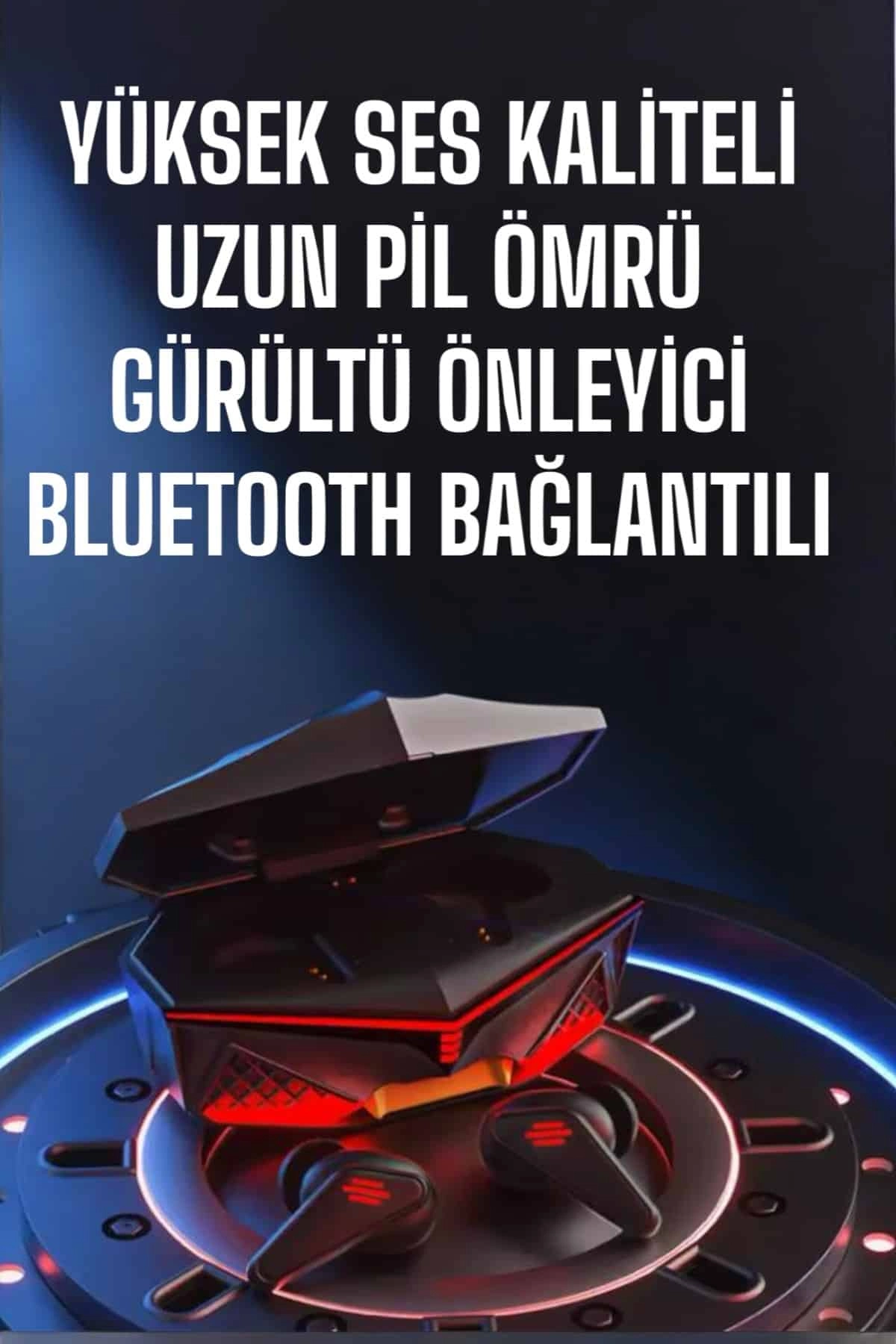 Ergonomik Bluetooth Oyuncu Kulaklığı Gürültü Önleyici 45ms Düşük Gecikme