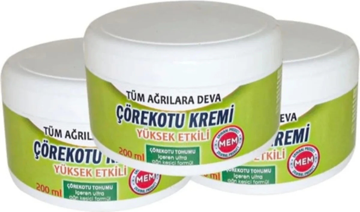 Mem Çörek Otu Kremi Green Box 200 ml x 3 Adet