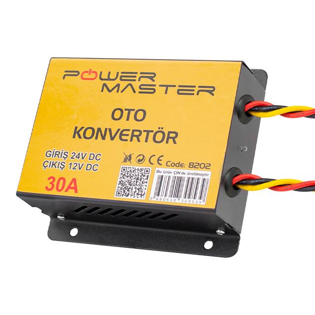 PM-8202 24V Dc / 12V Dc 30 Amper Oto Konvertör
