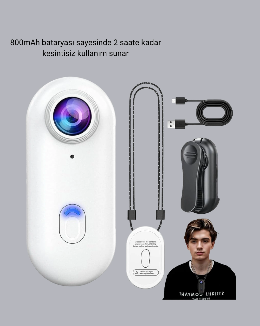 Suya Dayanıklı 1080P Aksiyon Kamerası 120° Geniş Açı