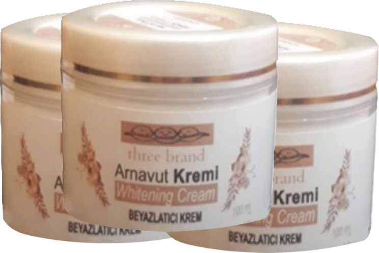 Three Brand Arnavut Kremi 3 Adet Adet Whitens Cream Aklık Kremi YCML2-2:0401 100 ml