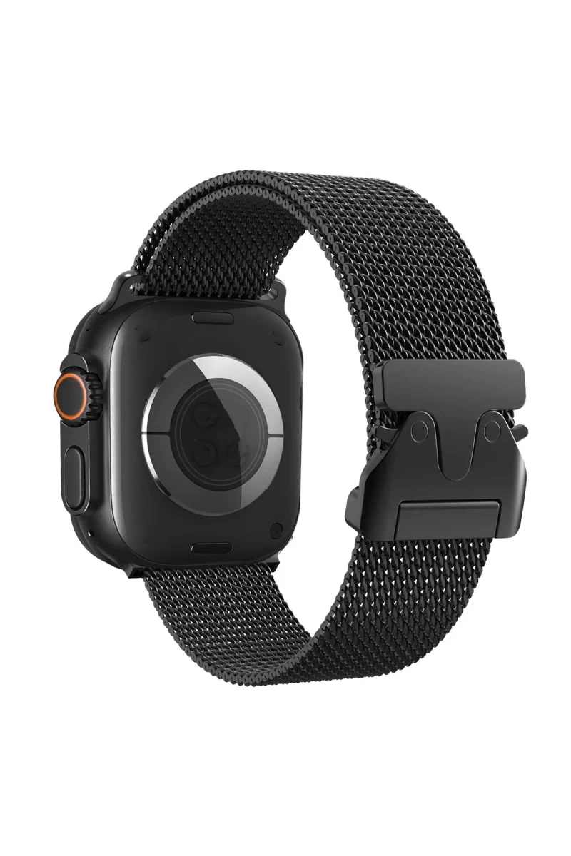 Apple Watch 42mm Uyumlu Milano Metal Kordon - Siyah