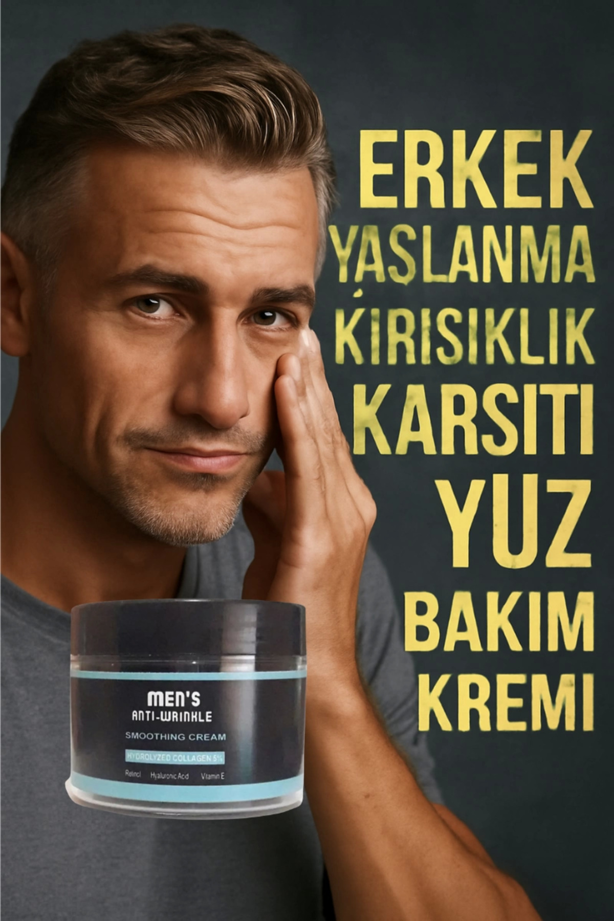 Men's Anti-wrinkle Cream Erkek Yaşlanma Kırışıklık Karşıtı Yüz Bakım Kremi 100 Ml