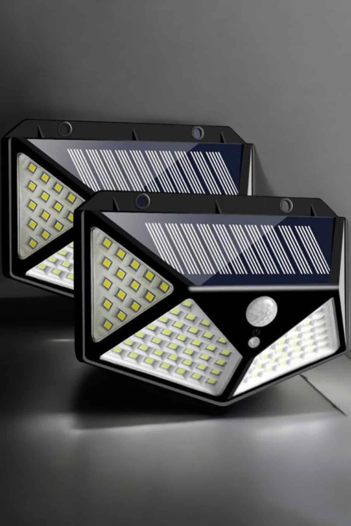 Güneş Enerjili Solar Bahçe Işıklandırma 100 LED Sensörlü 1 Adet