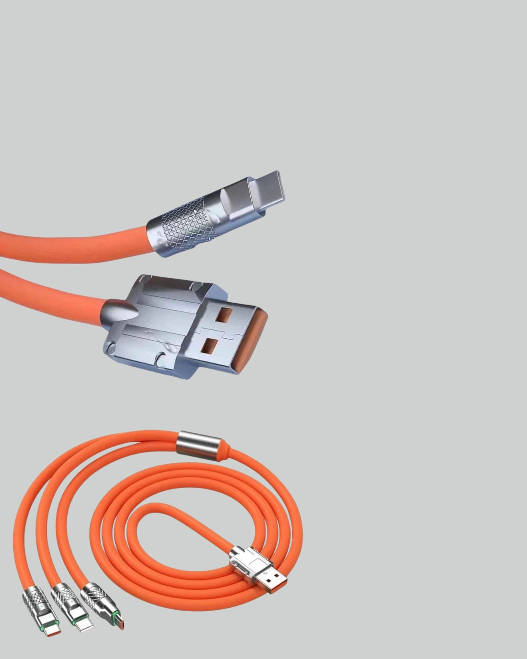 Hızlı Şarj Kablosu 120W – Çoklu Cihaz Uyumlu Tek Kablo