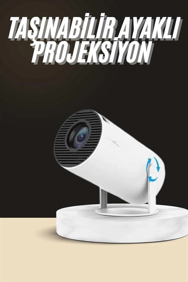 Taşınabilir Mini Projektör 720P 40-130 İnç Sinema Deneyimi