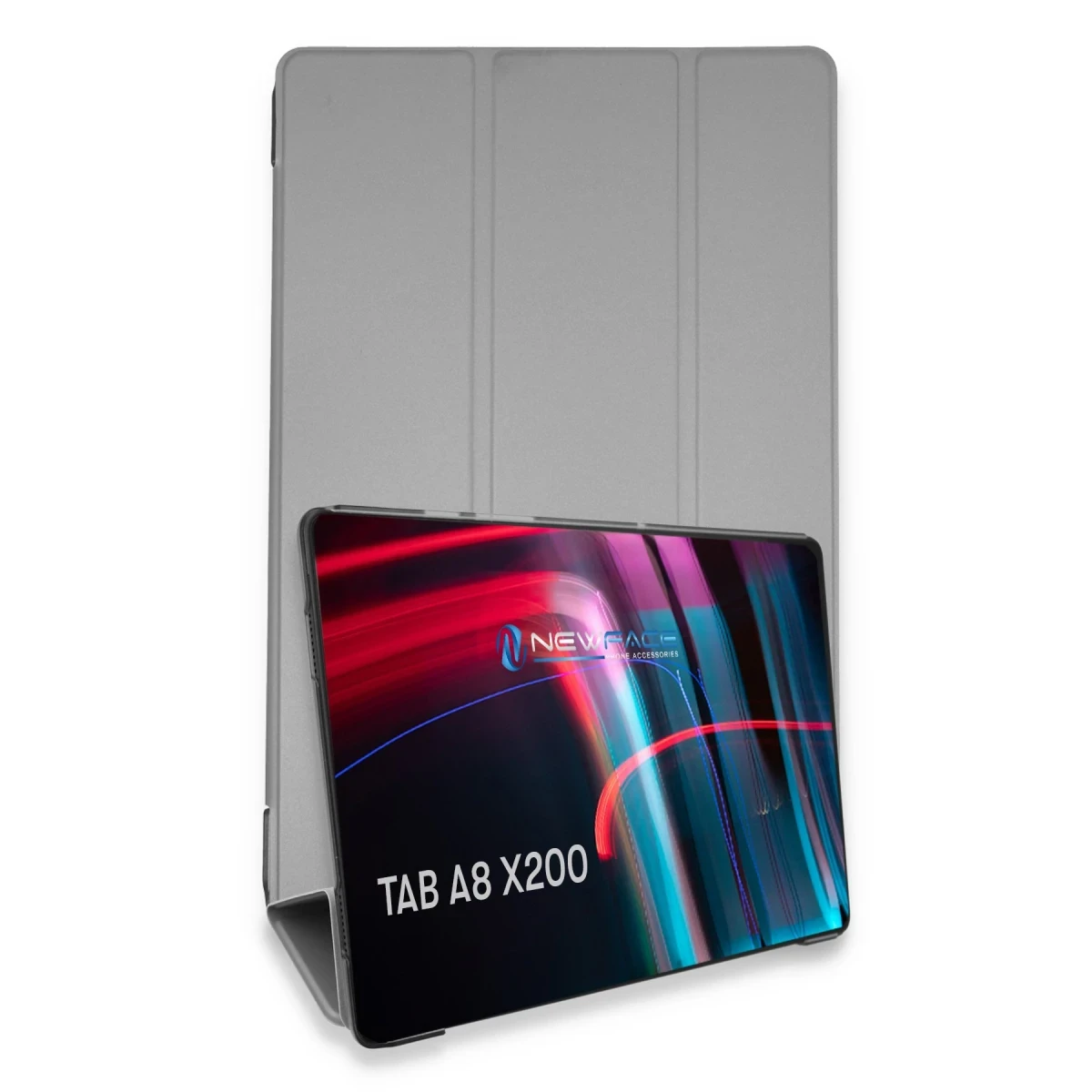 Samsung Galaxy X200 Tab A8 10.5 Kılıf Tablet Smart Kılıf - Gri