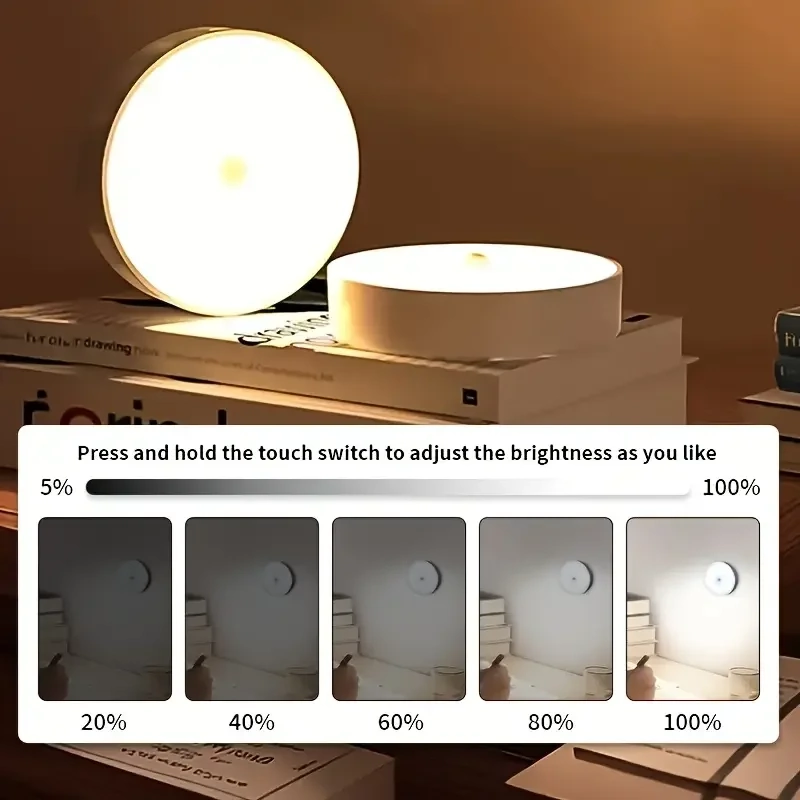 Akıllı Hareket Sensörlü Usb Şarjlı Led Işık Lamba 8.3 cm