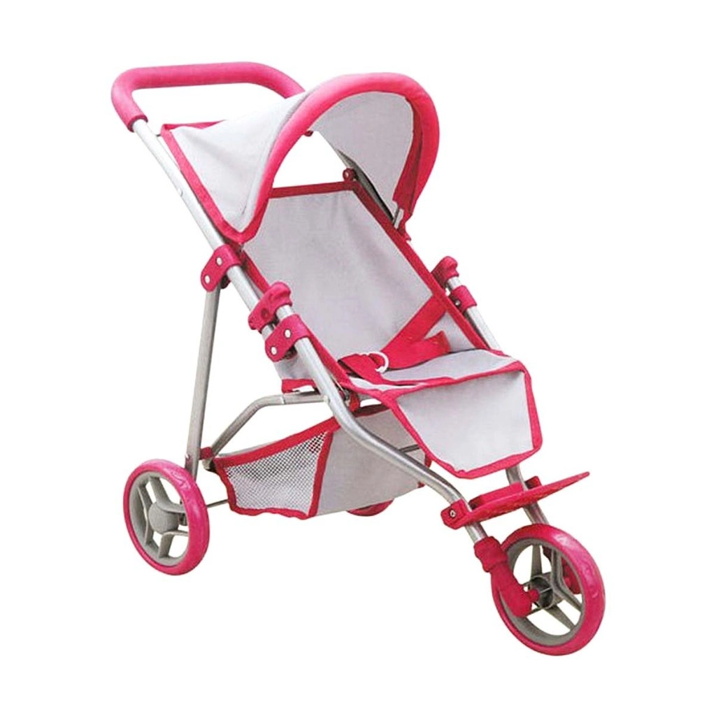 Pembe Gri 3 Tekerlekli Puset Konforlu Taşıma