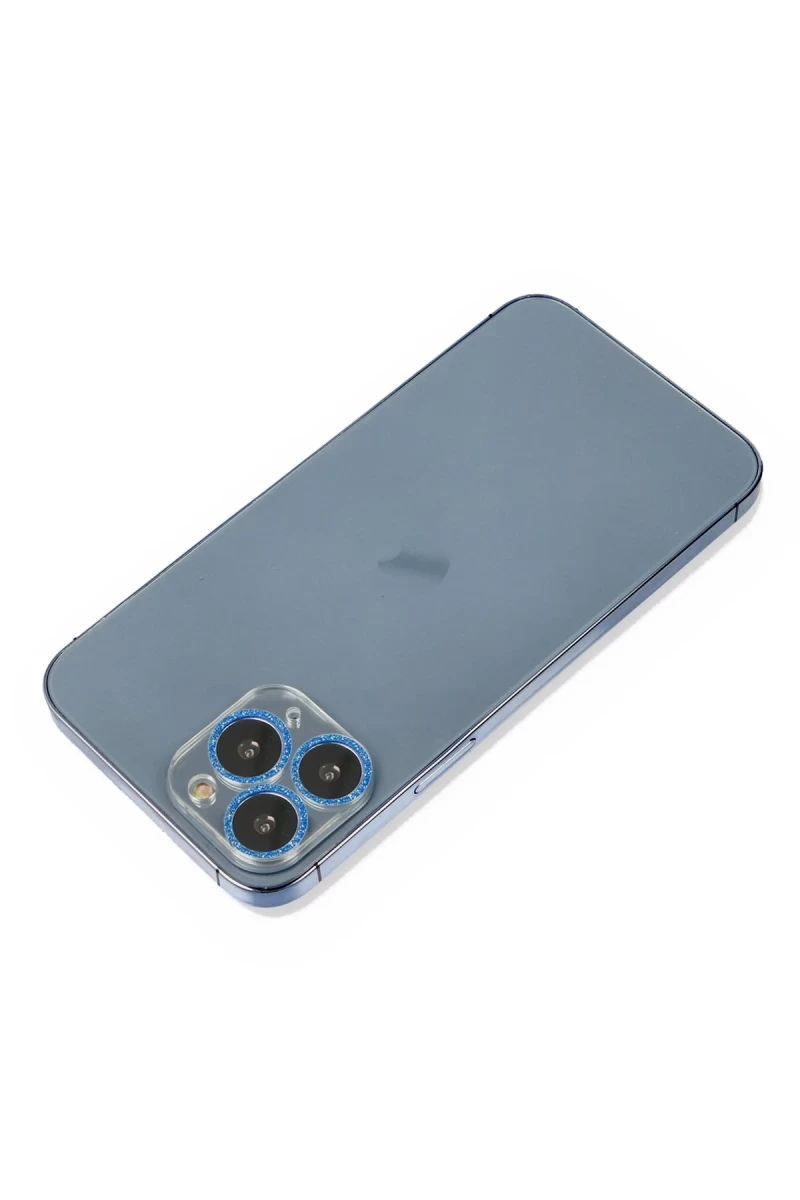 Apple iPhone 11 Pro Uyumlu Shine Kamera Lens Koruma Cam - Mavi