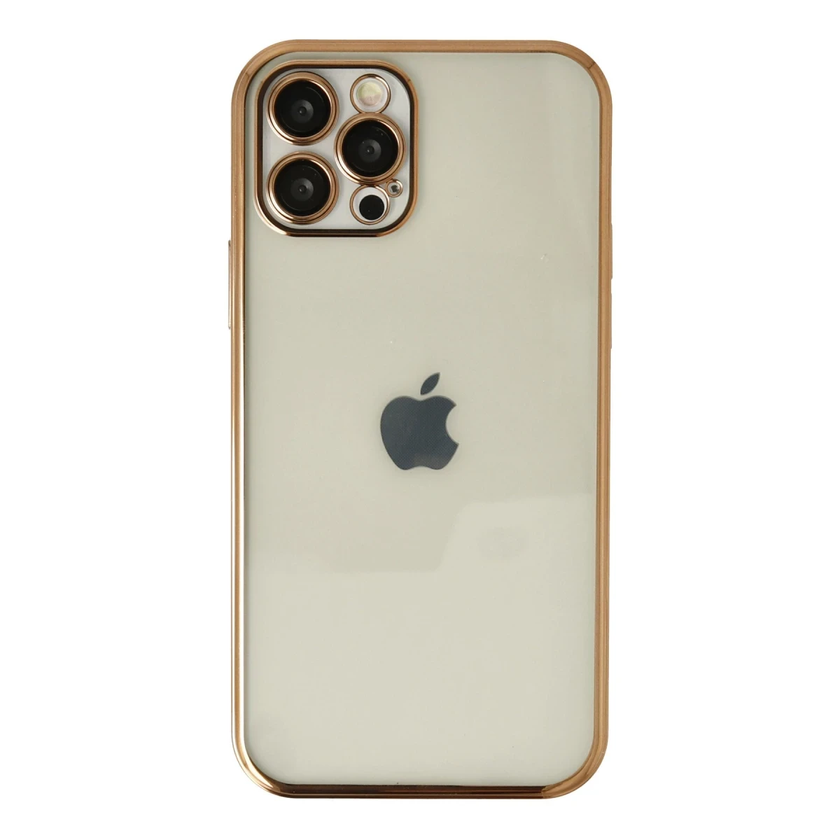 Apple iPhone 12 Pro Kılıf Razer Lensli Silikon - Gold