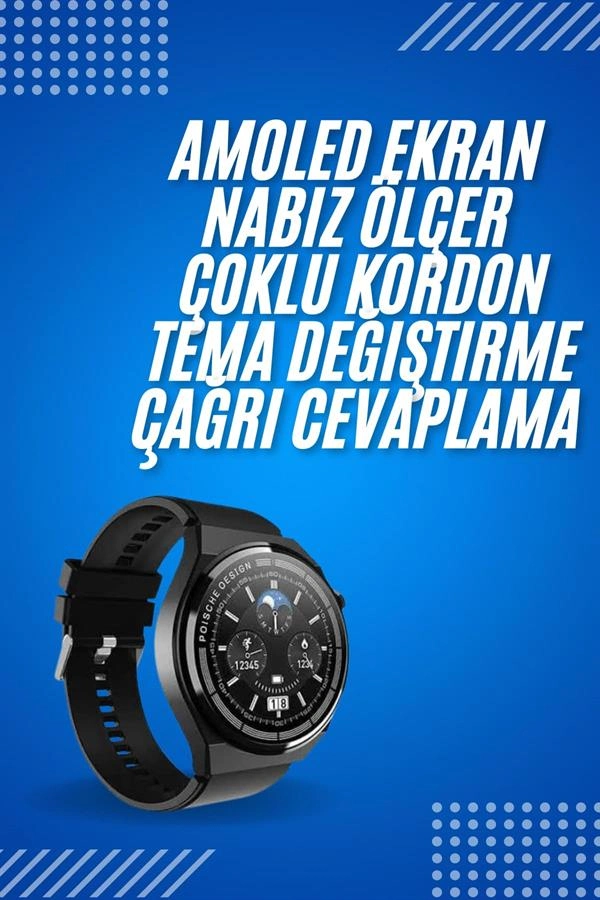 Modern Akıllı Saat 2025 Nesil GPS Uyumlu Spor Modları