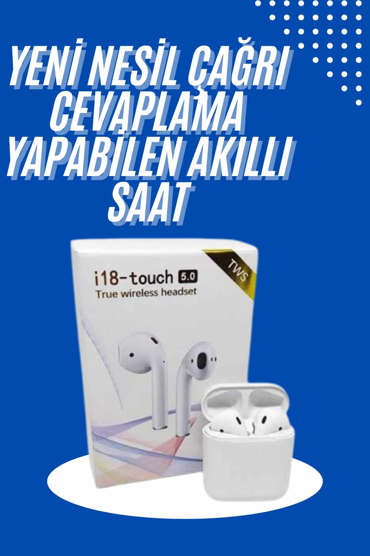 Yeni Nesil Çift Mikrofonlu Dokunmatik Kablosuz Bluetooth Kulaklık