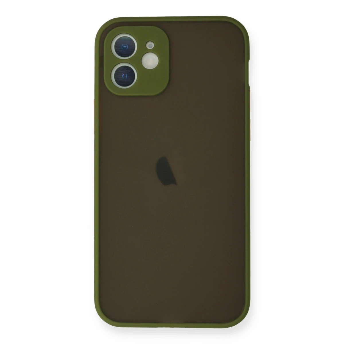 Apple iPhone 12 Mini Kılıf Montreal Silikon Kapak - Açık Yeşil