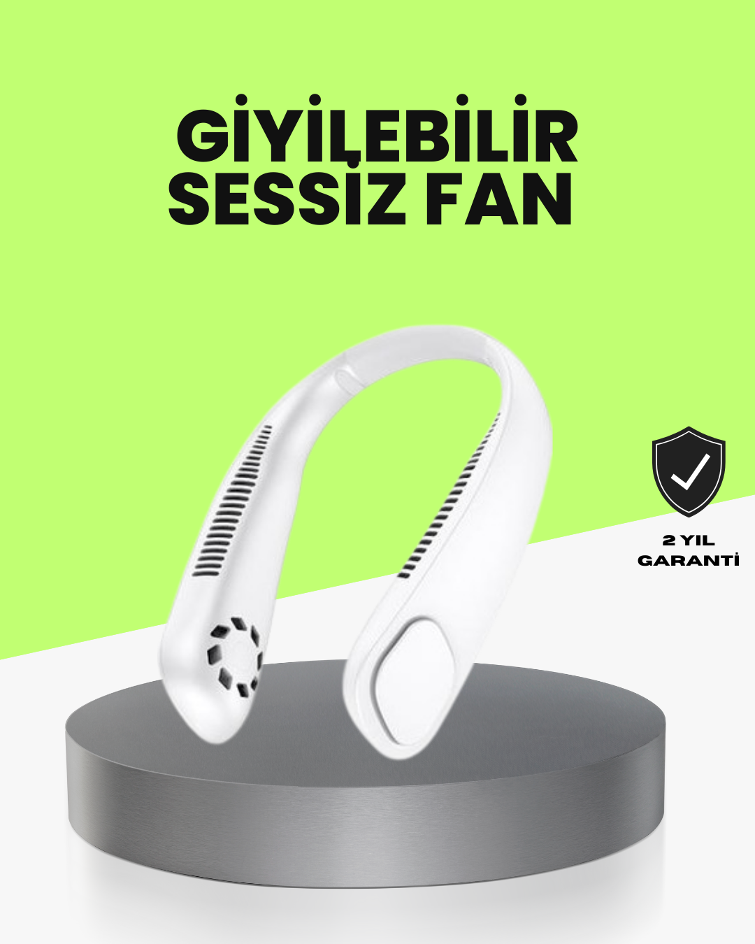 Bıçaksız Güvenli Tasarımlı Sessiz Boyun Fanı