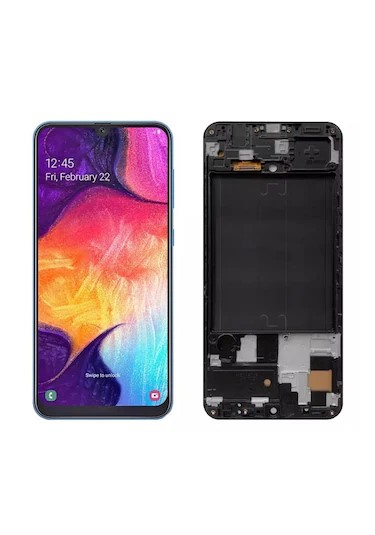 Galaxy A50 Uyumlu Sm A505f Lcd Ekran Dokunmatik Full Çıta