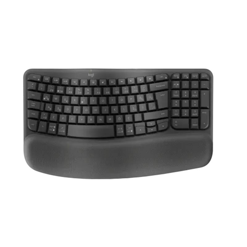 WAVE KEYS KABLOSUZ ERGONOMİK KLAVYE GRİ 920-012311