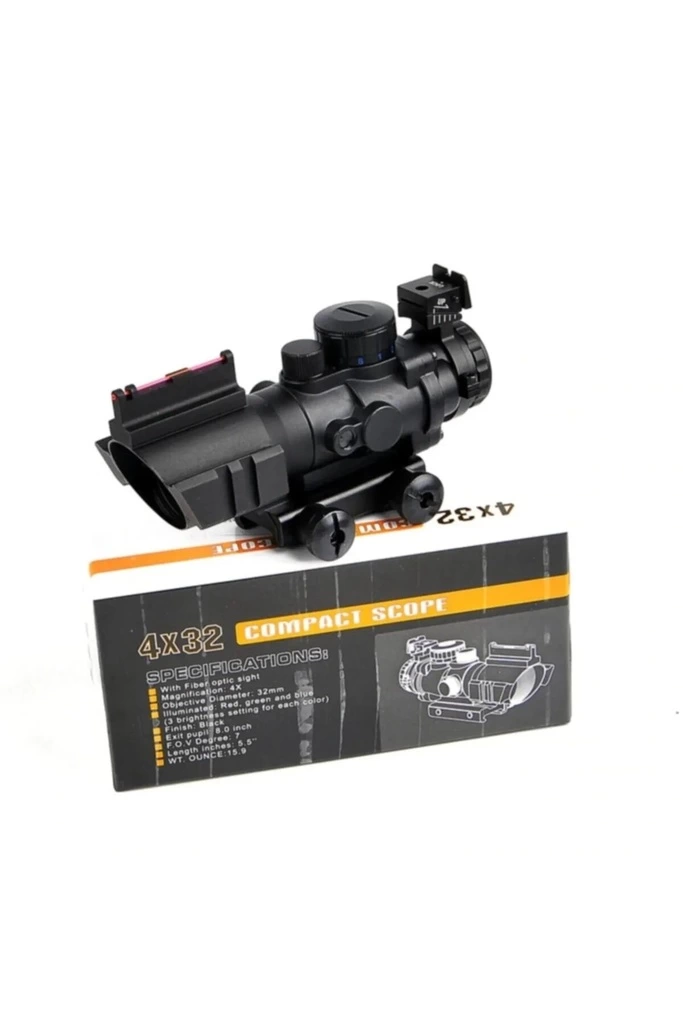 SPIKE 4X32 Kırmızı Işıklı  Dürbünü 4x32